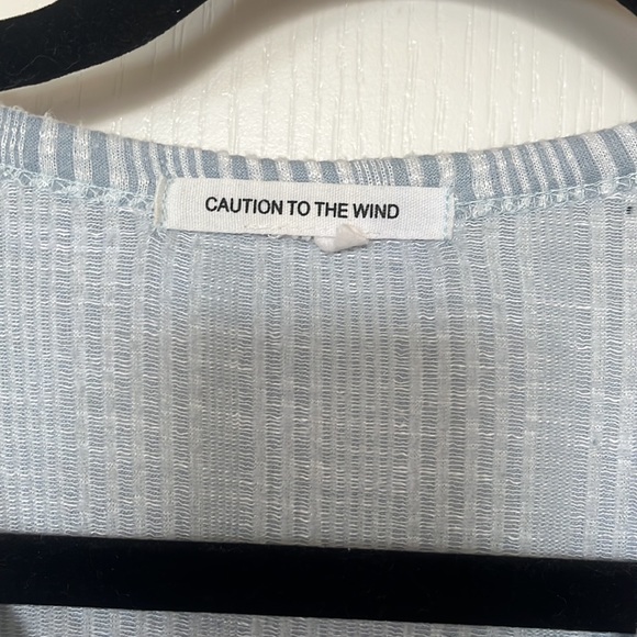 Caution to the Wind Dress Blue and White - Picture 2 of 3